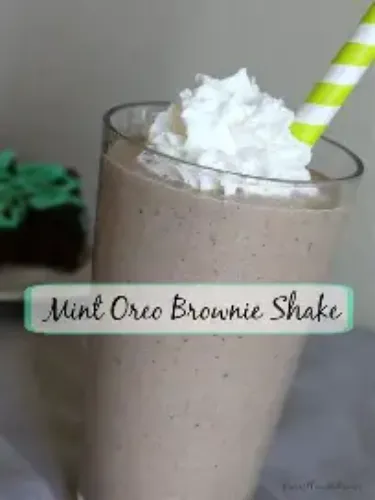 Oreo brownie shake